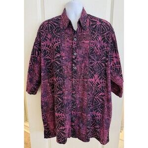 Lot Of 2 Johari West Men’s Hawaiian Shirts, 2XLT, Cotton, Great Condition